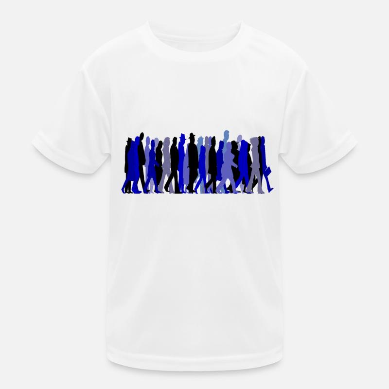 Rushing Crowd Kids Functional T-Shirt