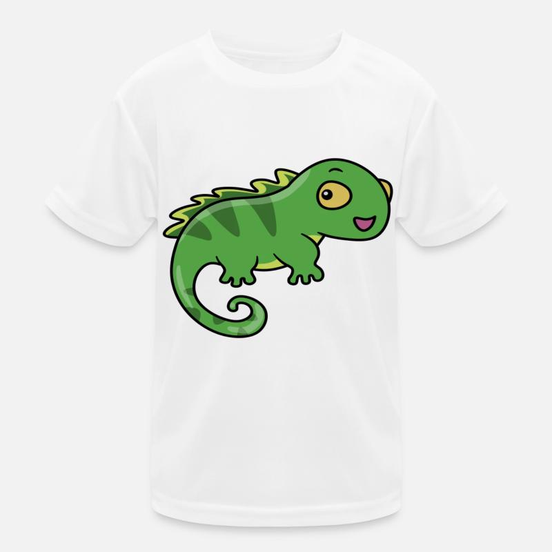 Grünes Kamelion Kinder Funktions-T-Shirt