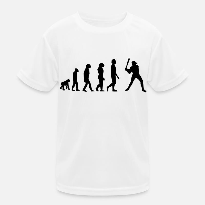 Baseball-Evolution Kinder Funktions-T-Shirt