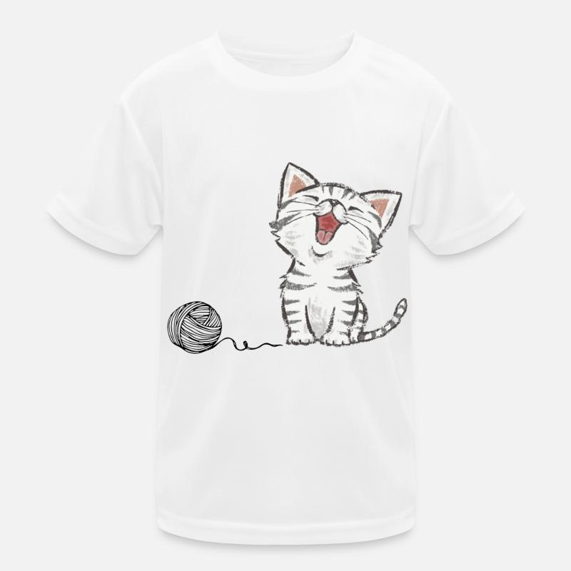 Chat mignon T-shirt sport Enfant