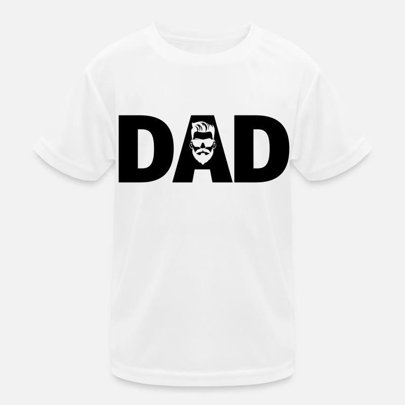 Papa Typografie Logo Symbol Kinder Funktions-T-Shirt