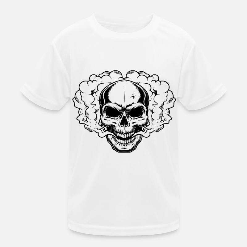 Schädel Kinder Funktions-T-Shirt