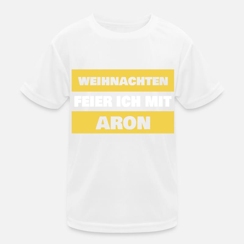 First name Aron Kids Functional T-Shirt