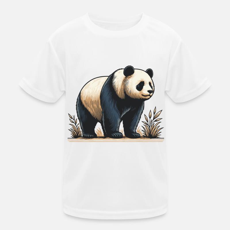 Panda Kids Functional T-Shirt