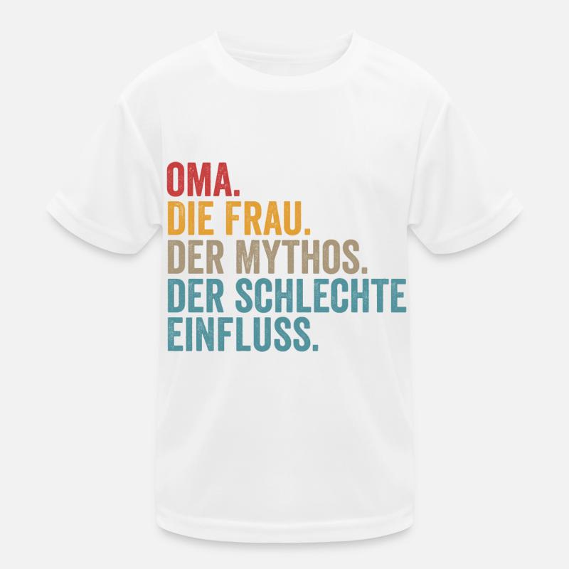 Großmutter Oma Kinder Funktions-T-Shirt