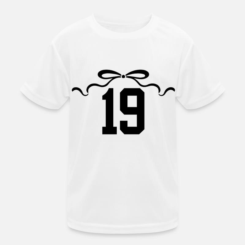 Numéro 19 noeud - 19e anniversaire T-shirt sport Enfant