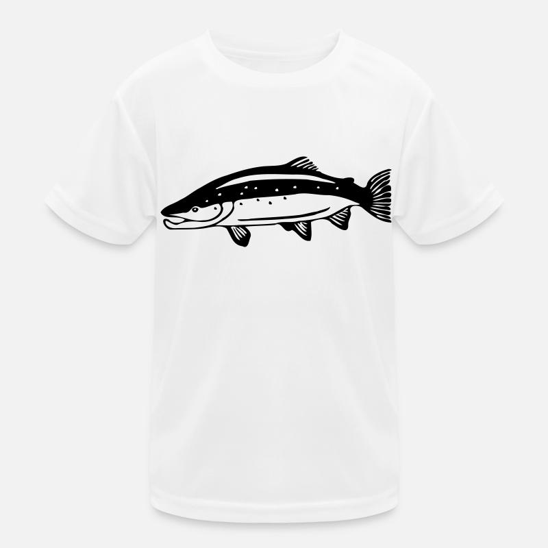 Lachs Kinder Funktions-T-Shirt