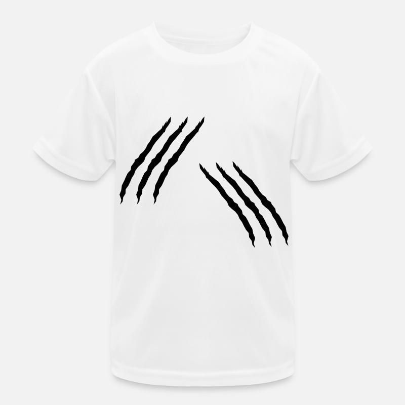 Scratch Cats Monster Attack Wound Flesh Wound Kids Functional T-Shirt