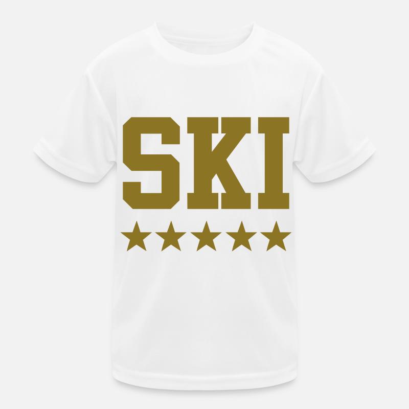 ski Kinder Funktions-T-Shirt