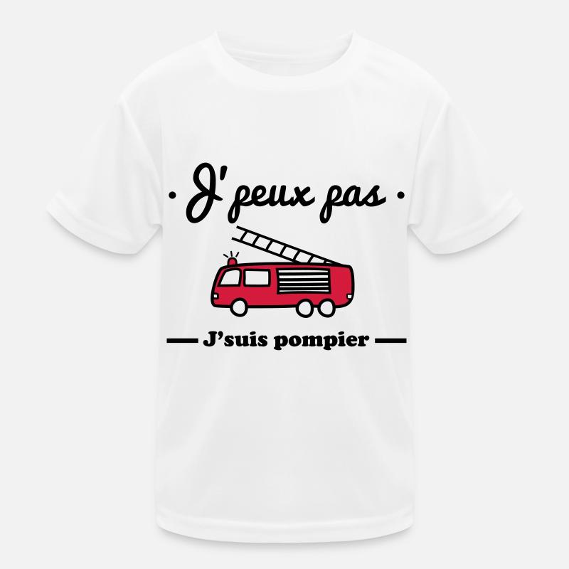 J'peux pas j'suis pompier T-shirt sport Enfant