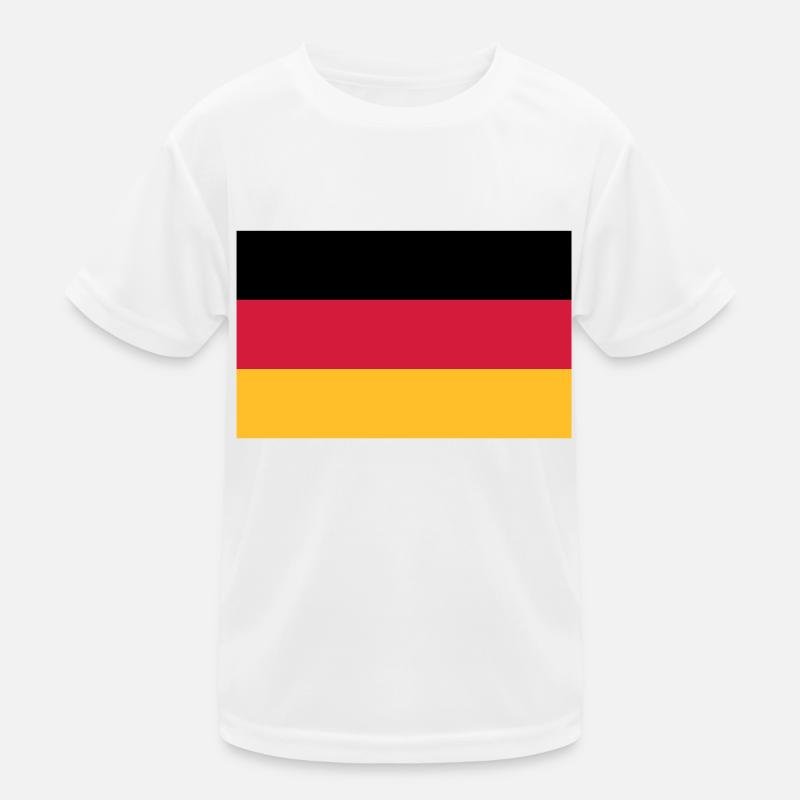 Deutschlandfahne Kinder Funktions-T-Shirt