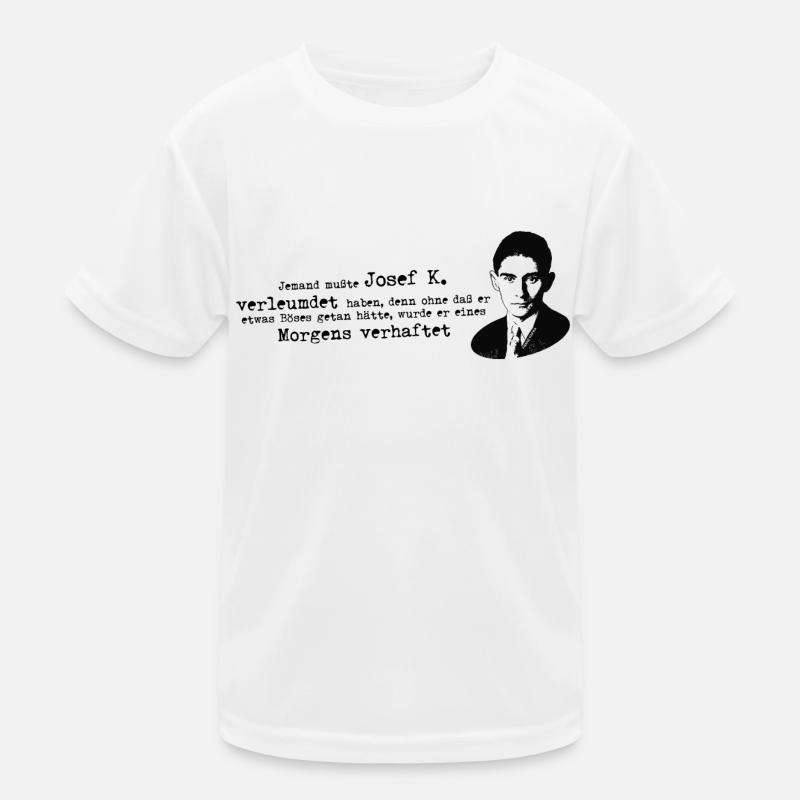 Franz Kafka quotation process Josef K Kids Functional T-Shirt