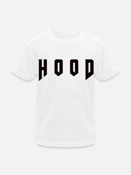 Hood - Kinder Funktions-T-Shirt - Weiß - Vorne
