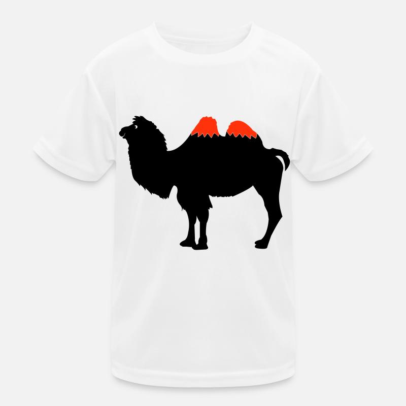 Kamel Silhouette Kinder Funktions-T-Shirt