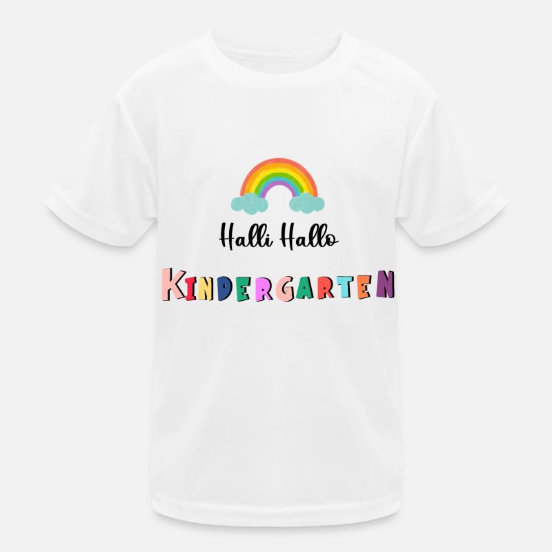 Halli Hallo Kindergarten Kinder Funktions-T-Shirt