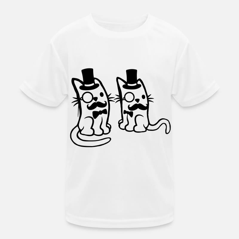 Sir Katzen Freunde Team Kinder Funktions-T-Shirt