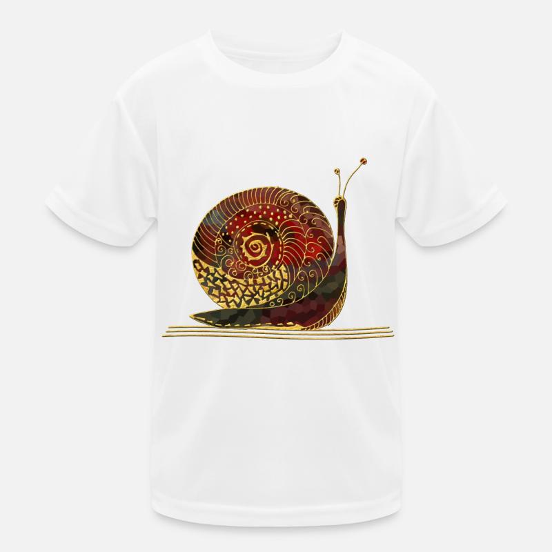 Schnecke Kinder Funktions-T-Shirt