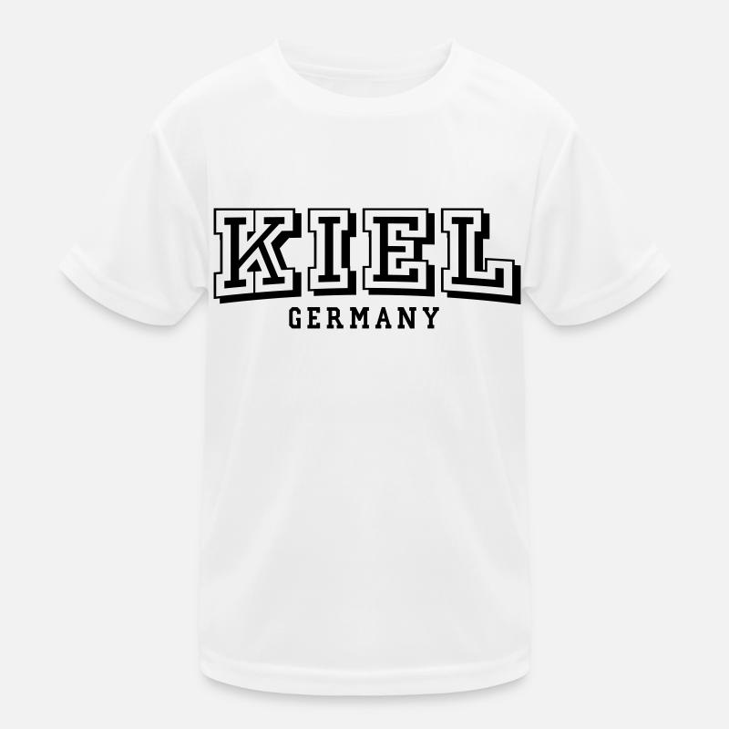 Kiel - Kinder Funktions-T-Shirt - Weiß