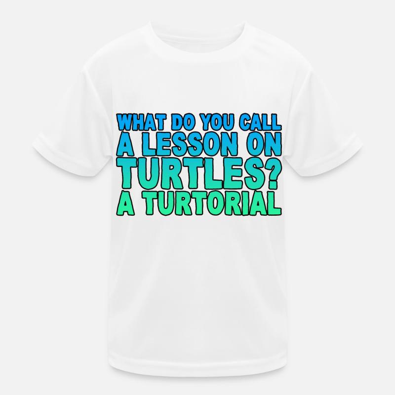 What Do You Call A Lesson On Turtles, A Turtorial Kinder Funktions-T-Shirt