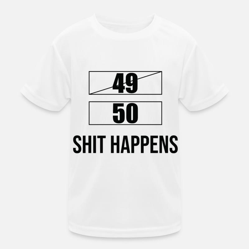 Drôle de dire 50e anniversaire T-shirt sport Enfant