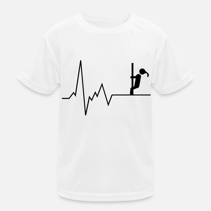 Heartbeat Pole Dancer Kids Functional T-Shirt