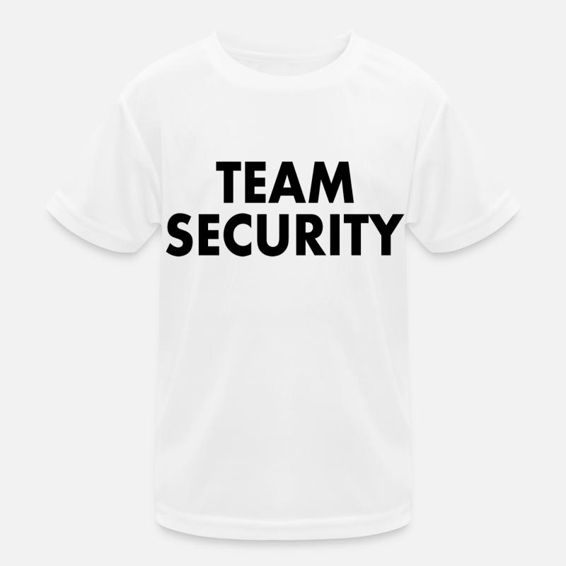 Team security Kinder Funktions-T-Shirt