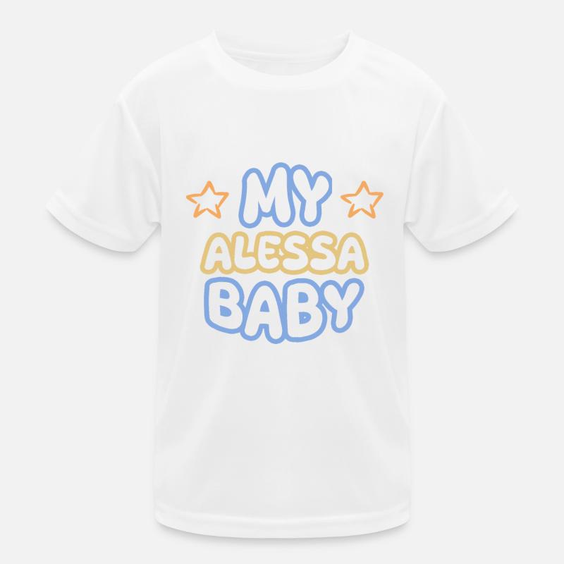 First name Alessa Kids Functional T-Shirt