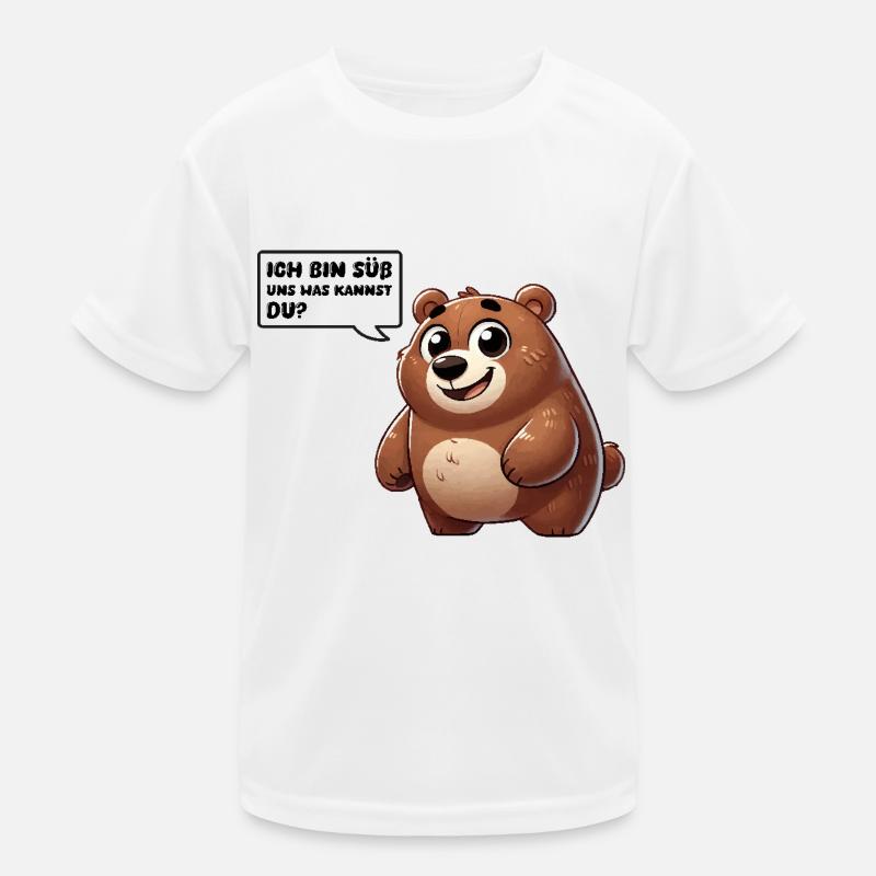 Ours Bande dessinée Mignon T-shirt sport Enfant