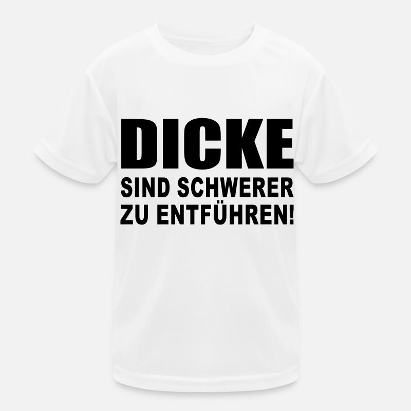 Dicke - Dick - Übergewicht Kinder Funktions-T-Shirt