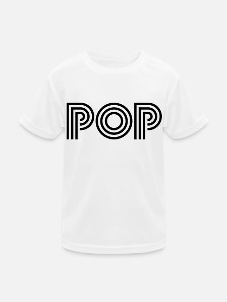 pop - Kids Functional T-Shirt - white - Front