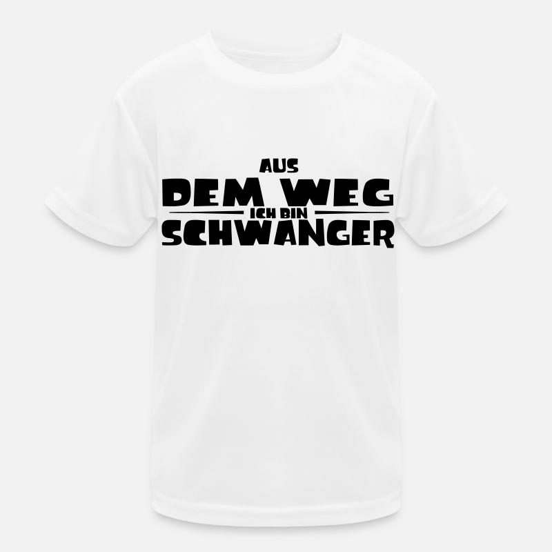 AUS DEM WEG ICH BIN SCHWANGER Kinder Funktions-T-Shirt