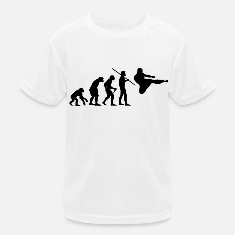Evolution of Man - Martial Arts Kids Functional T-Shirt