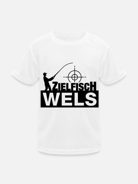 wels_zielfisch__f1 - T-shirt sport Enfant - blanc - Devant