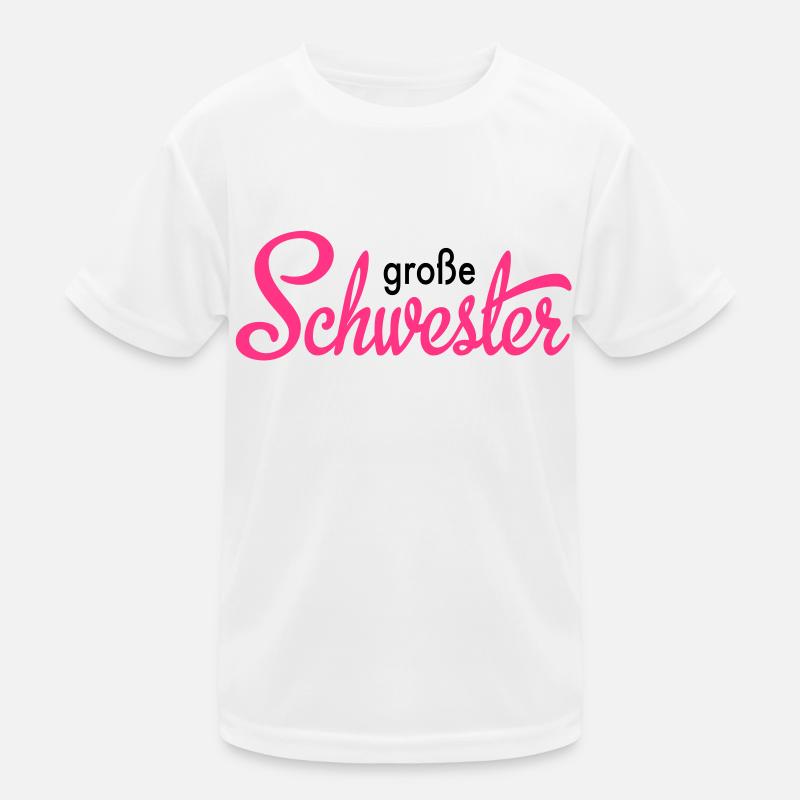große Schwester Kinder Funktions-T-Shirt