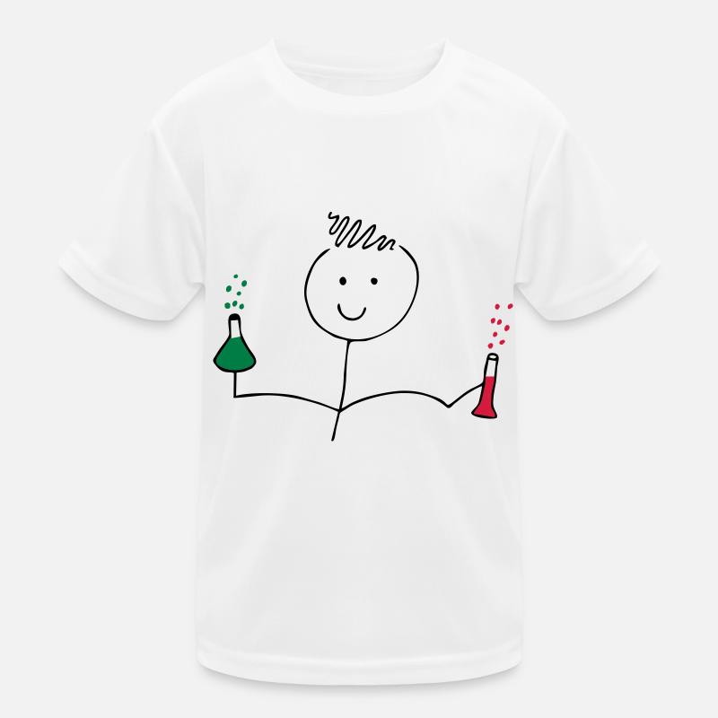 école de chimie - T-shirt sport Enfant - blanc