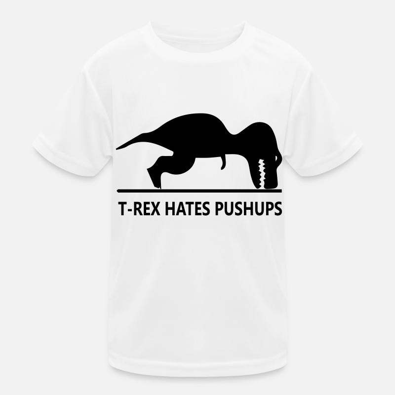 trex_hates_pushups Kinder Funktions-T-Shirt