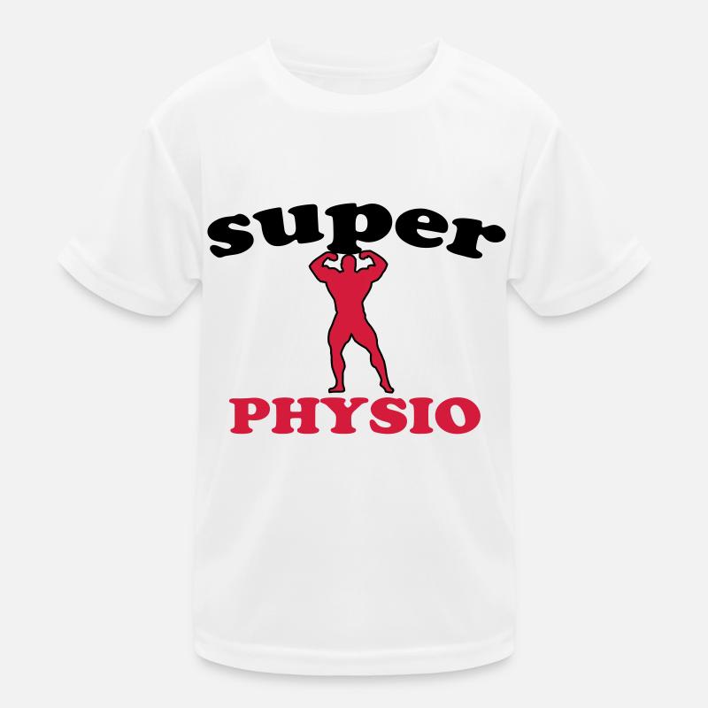 Super physio - Kinder Funktions-T-Shirt - Weiß