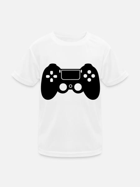 gaming - Kids Functional T-Shirt - white - Front
