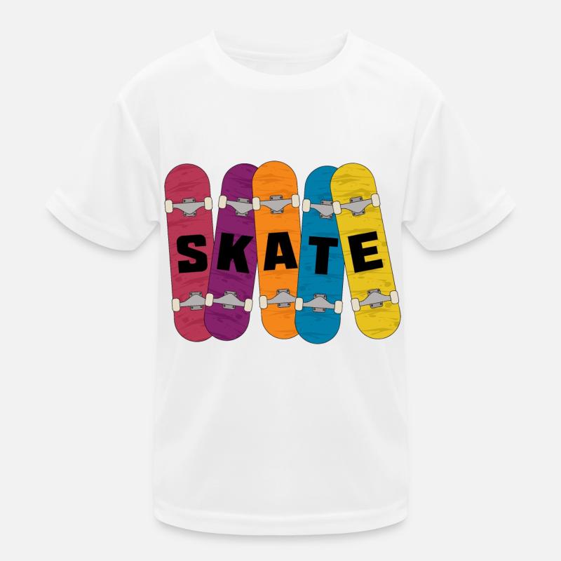 Skate - 5 Skateboard Shirt 5 Patinage T-shirt sport Enfant