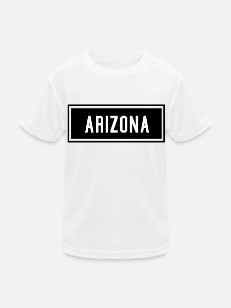 Arizona - Kinder Funktions-T-Shirt - Weiß - Vorne