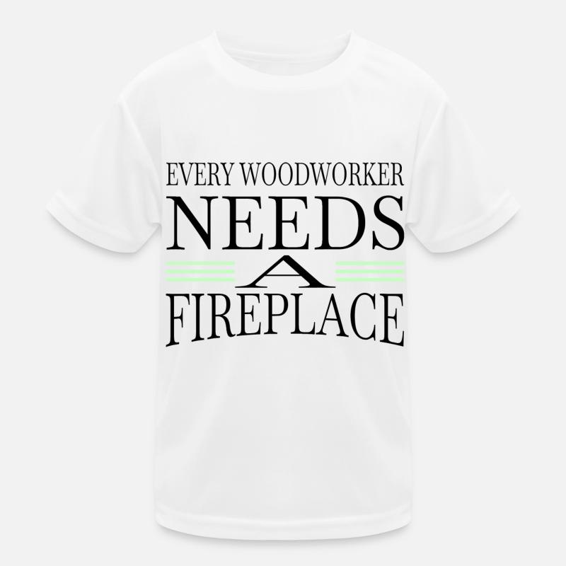 present idea cabinetmaker chainsaw carpenter Kinder Funktions-T-Shirt