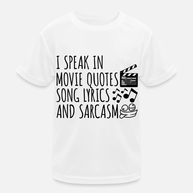 speak lyrics and sarcasm Kids Functional T-Shirt