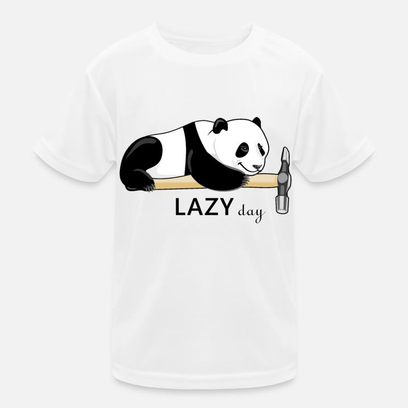 Fauler Panda. Fauler Tag Kinder Funktions-T-Shirt