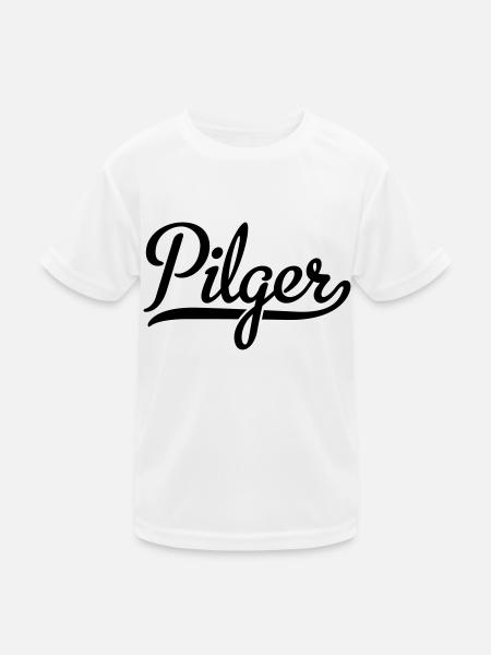 Pilger - Kinder Funktions-T-Shirt - Weiß - Vorne