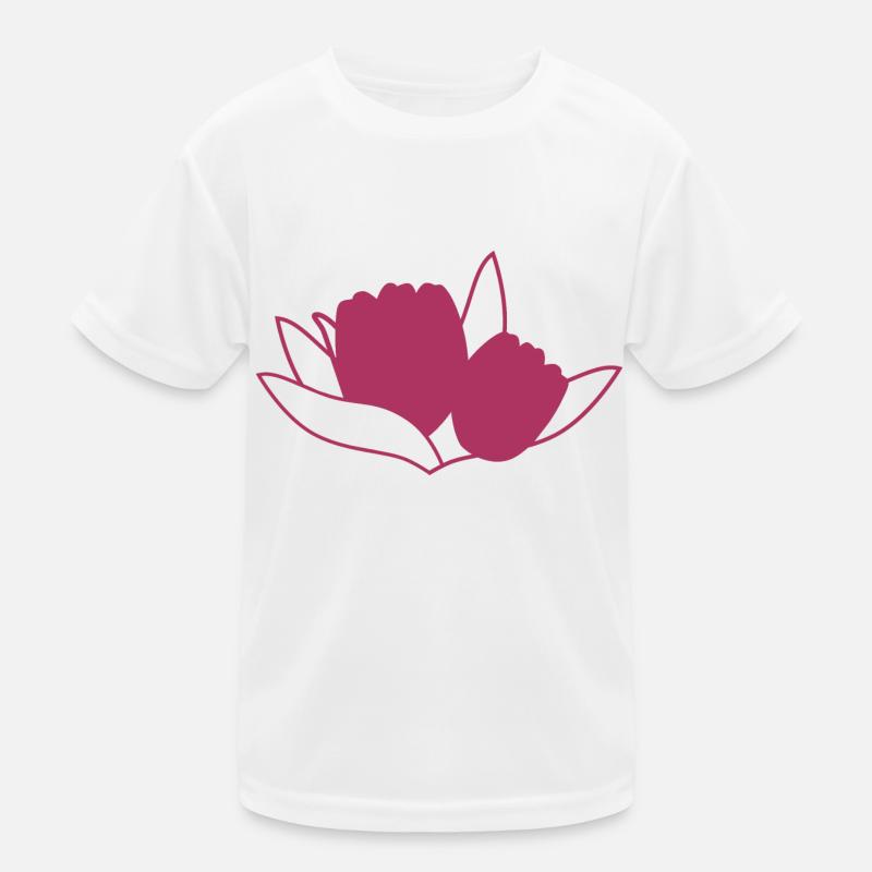 Tulpe Rosa Kinder Funktions-T-Shirt