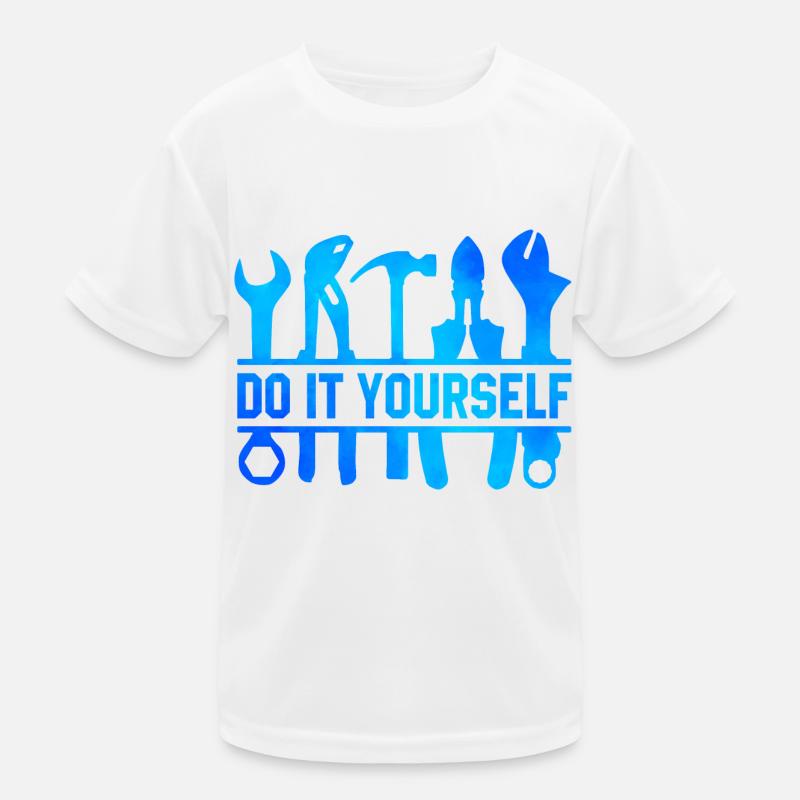 Do It Yourself Car lover Mechanic Vehicle Technici Kids Functional T-Shirt