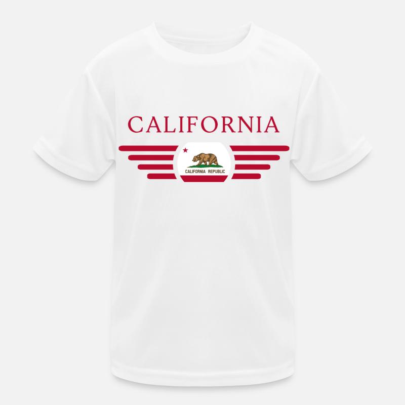 California U.S. State Kids Functional T-Shirt