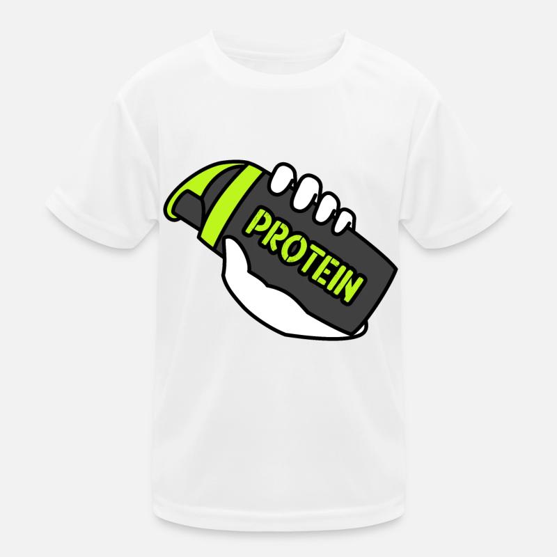 Protein Shaker: Alimentez votre parcours de remise en forme! T-shirt sport Enfant