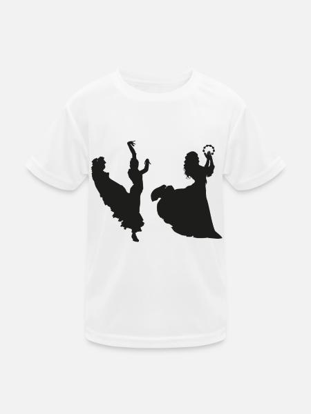 Danse Musique de danse - T-shirt sport Enfant - blanc - Devant