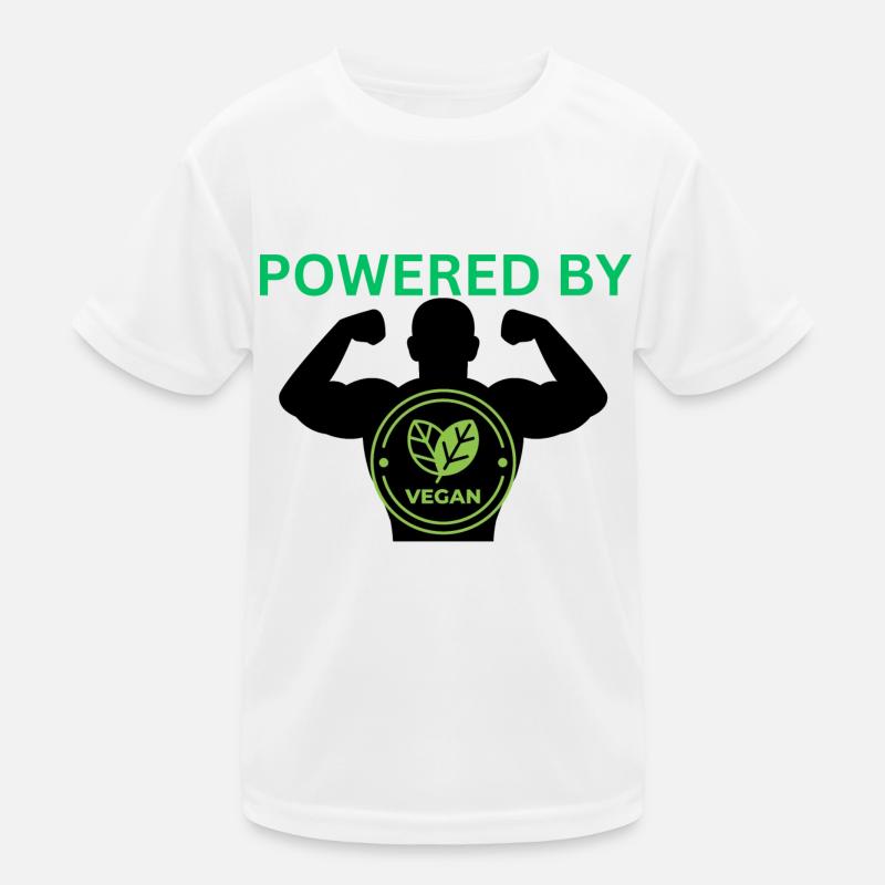 Veganer Stil mit Herz: Einzigartiges Design Kinder Funktions-T-Shirt